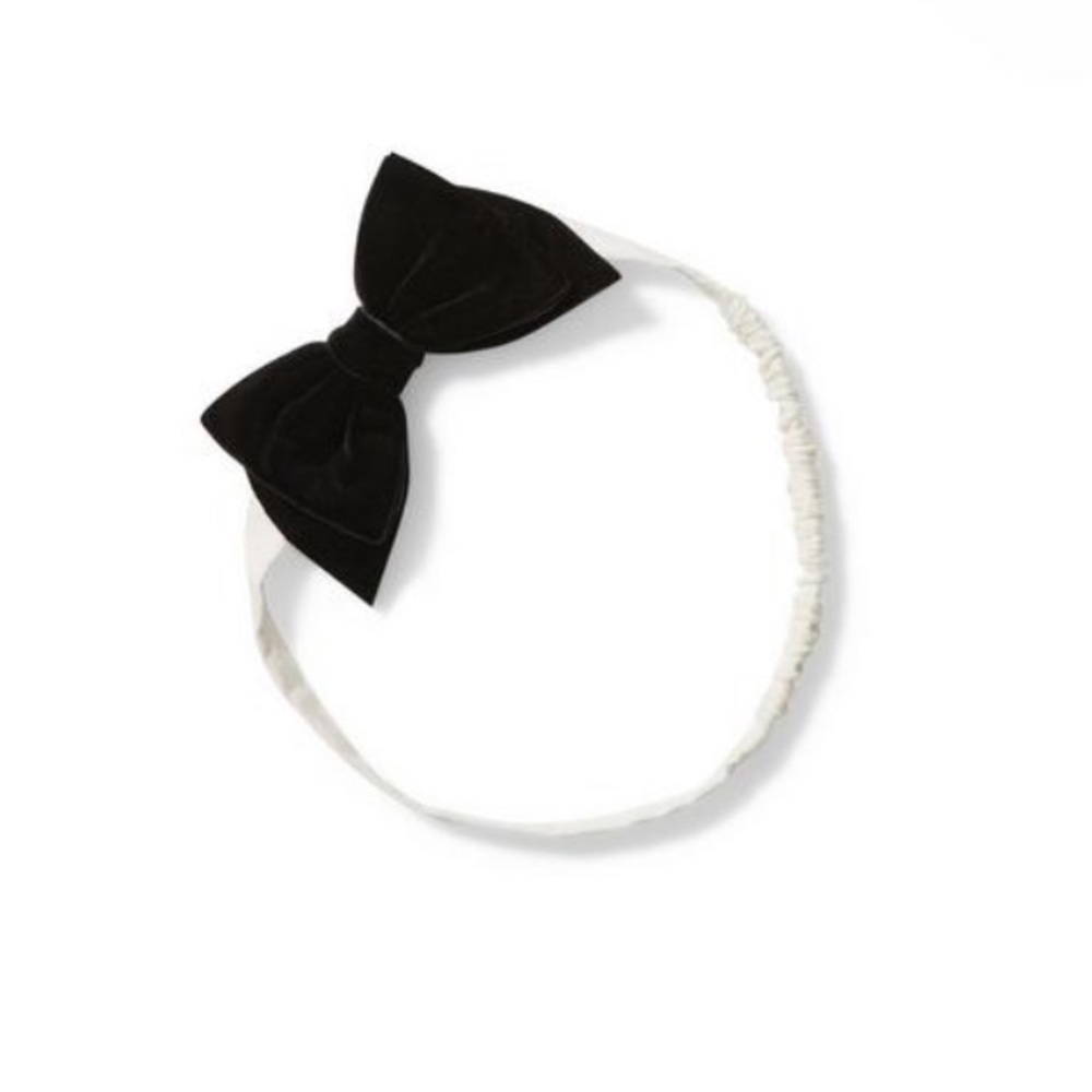 Janie and Jack Baby Velvet Soft Bow Headband